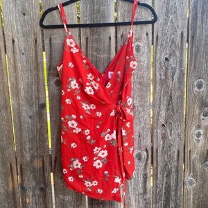 Latiste floral wrap romper